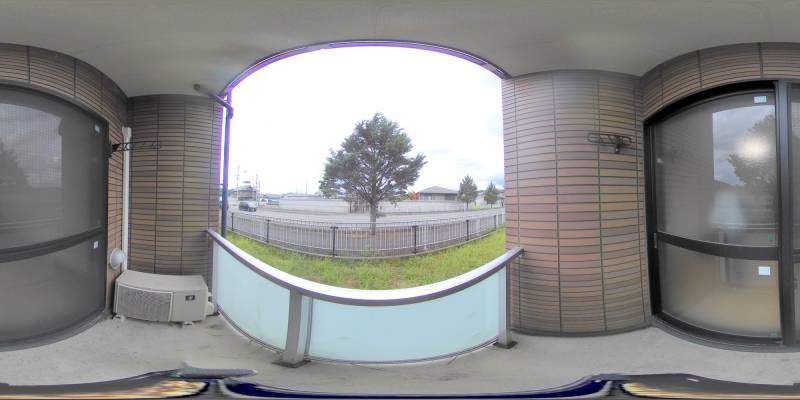 パノラマ画像バルコニー