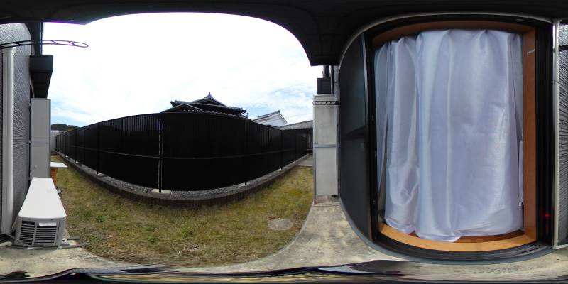 パノラマ画像庭