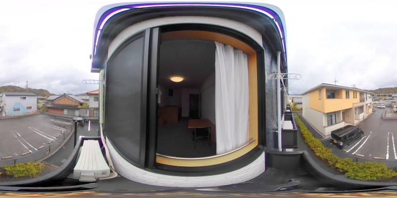 パノラマ画像バルコニー