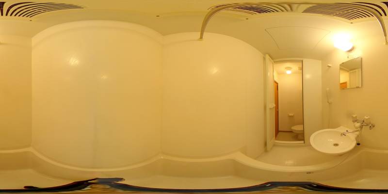 パノラマ画像バスルーム