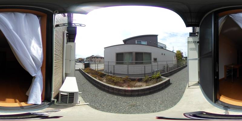 パノラマ画像庭