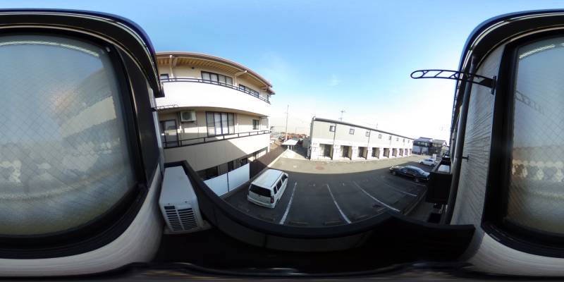 パノラマ画像バルコニー