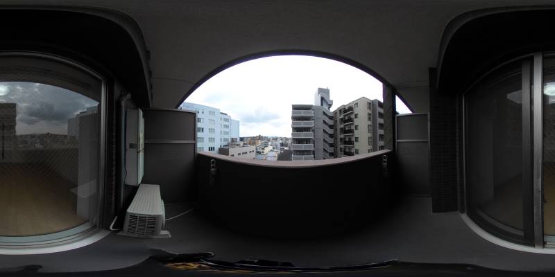 パノラマ画像バルコニー