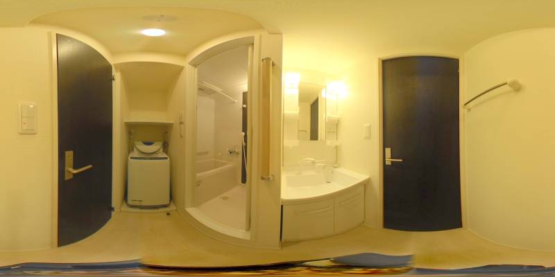 パノラマ画像洗面所