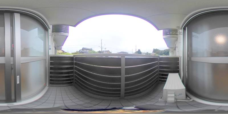 パノラマ画像バルコニー