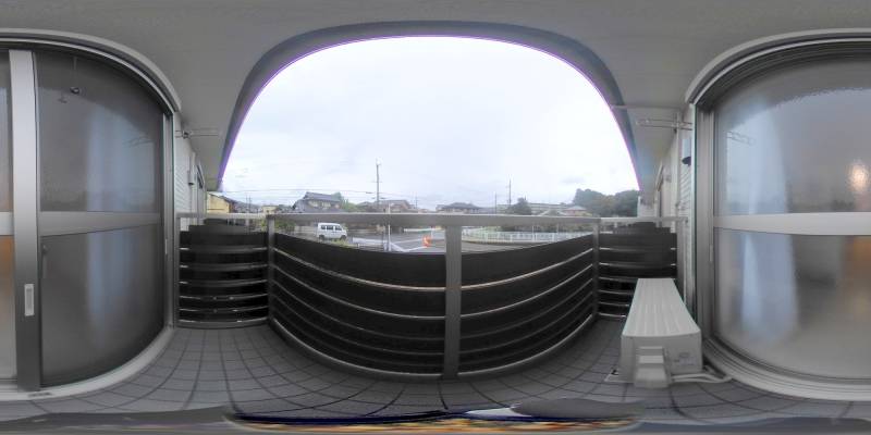 パノラマ画像バルコニー