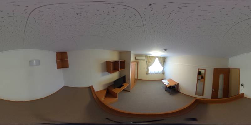 パノラマ画像寝室