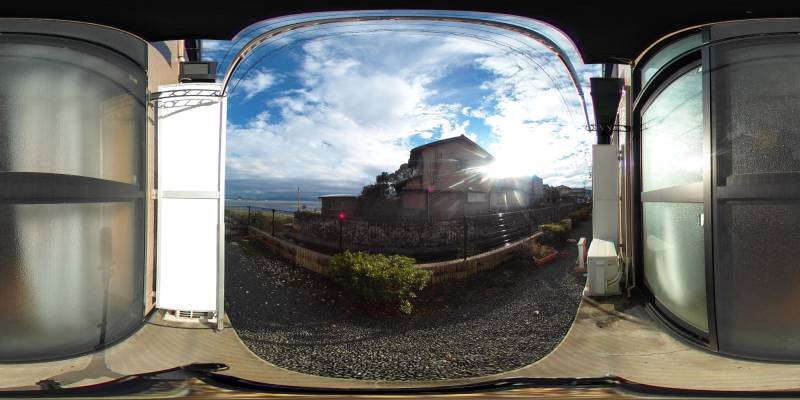 パノラマ画像バルコニー