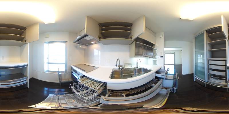 パノラマ画像キッチン