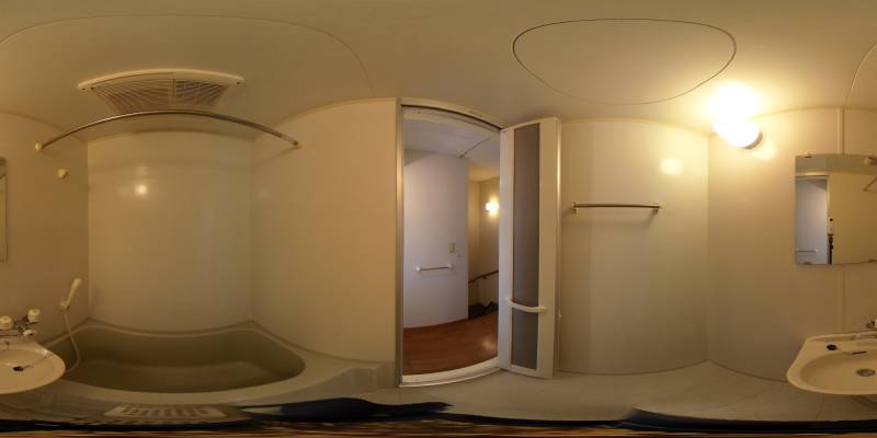 パノラマ画像バスルーム