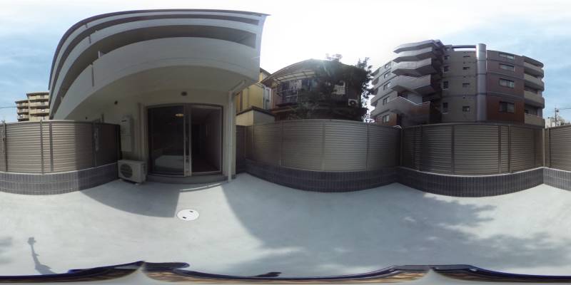 パノラマ画像庭