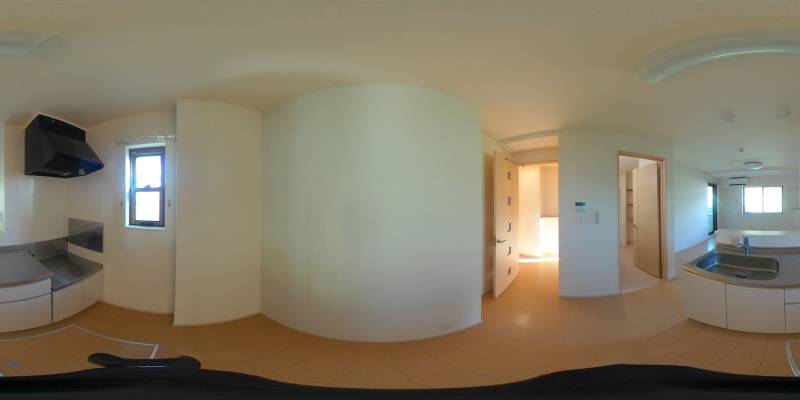 パノラマ画像キッチン