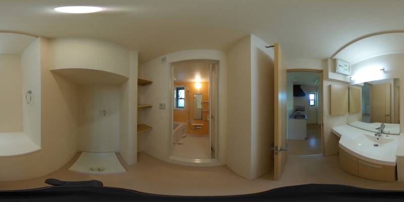 パノラマ画像洗面所