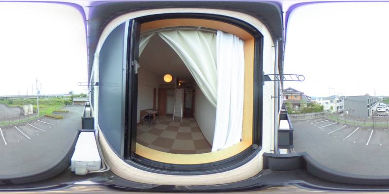 パノラマ画像バルコニー