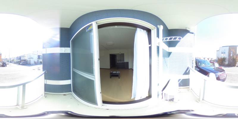 パノラマ画像バルコニー