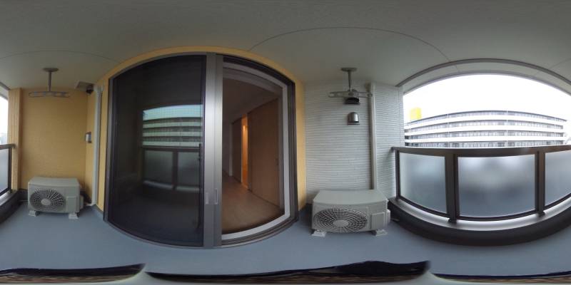 パノラマ画像バルコニー