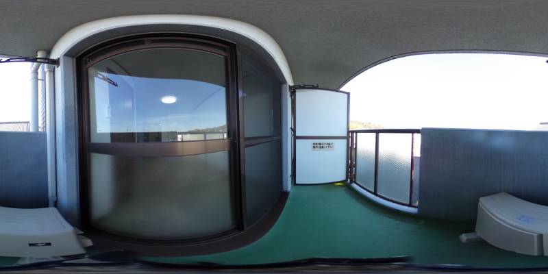 パノラマ画像バルコニー