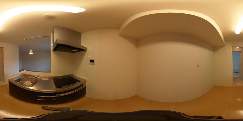 パノラマ画像キッチン