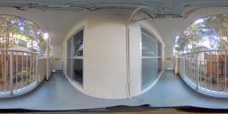 パノラマ画像バルコニー