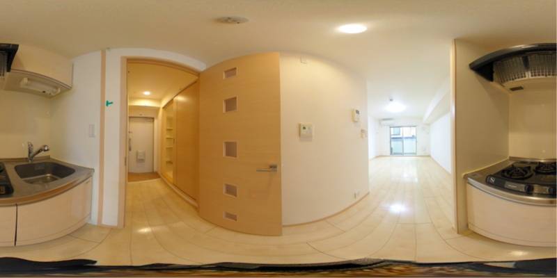 パノラマ画像キッチン