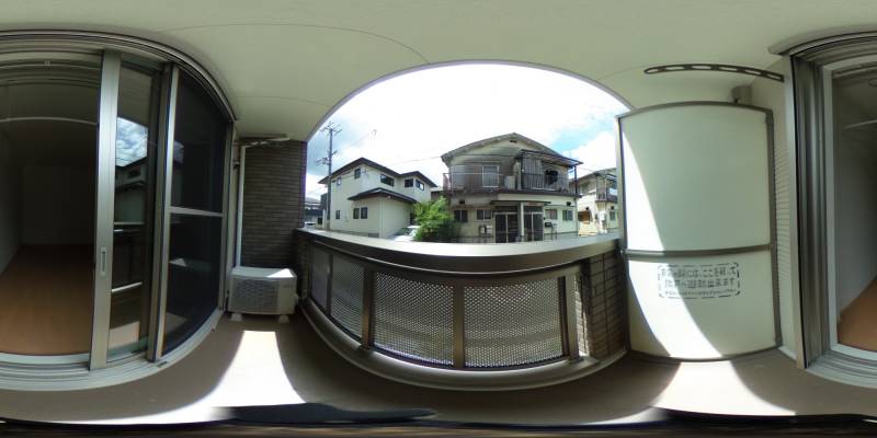 パノラマ画像バルコニー