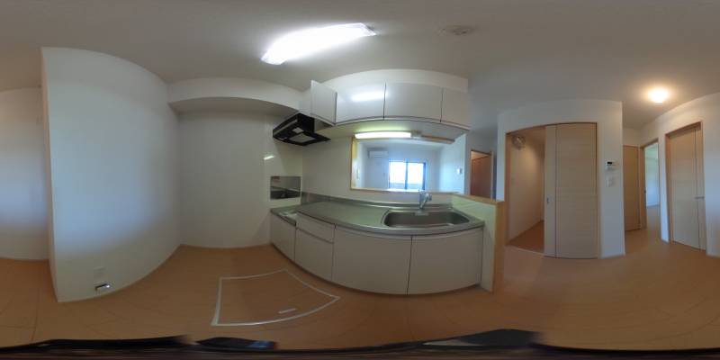 パノラマ画像キッチン