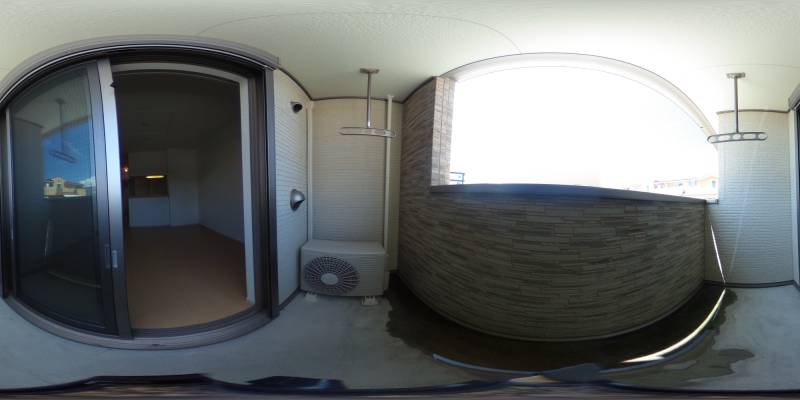 パノラマ画像バルコニー