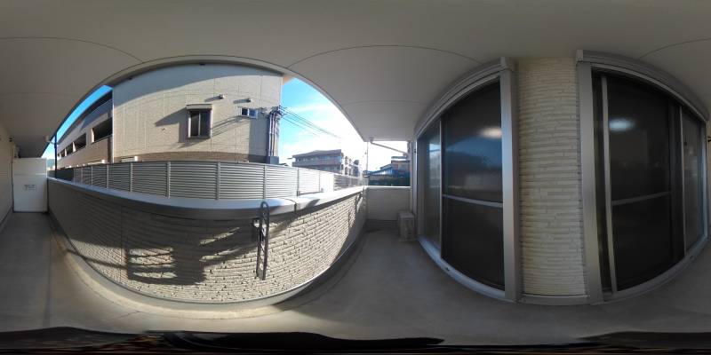 パノラマ画像バルコニー