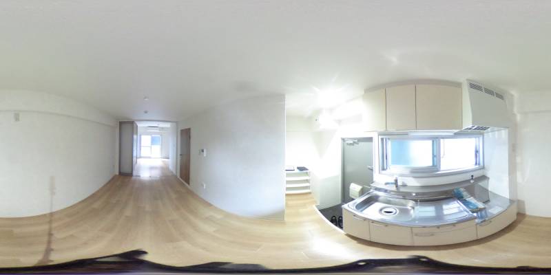 パノラマ画像キッチン