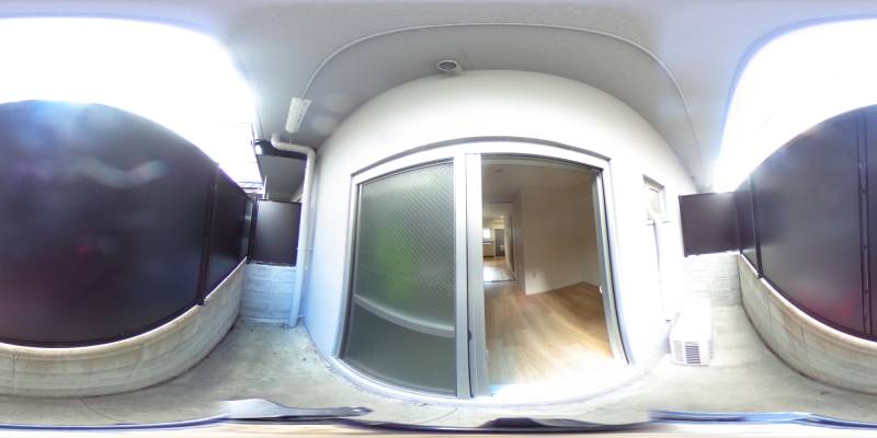 パノラマ画像バルコニー