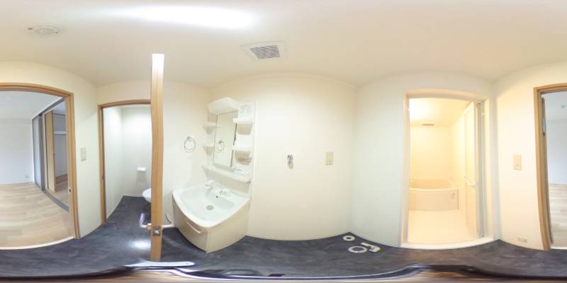 パノラマ画像洗面所