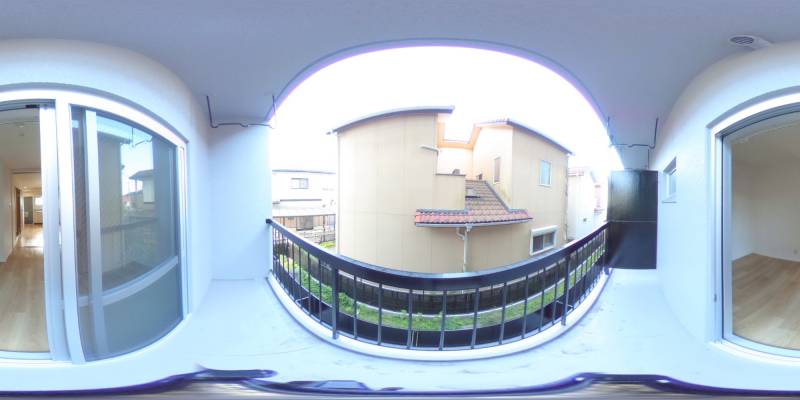 パノラマ画像バルコニー