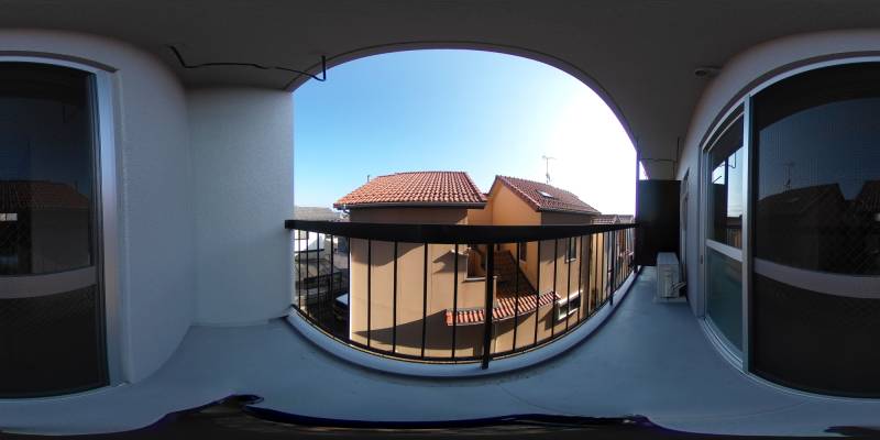 パノラマ画像バルコニー