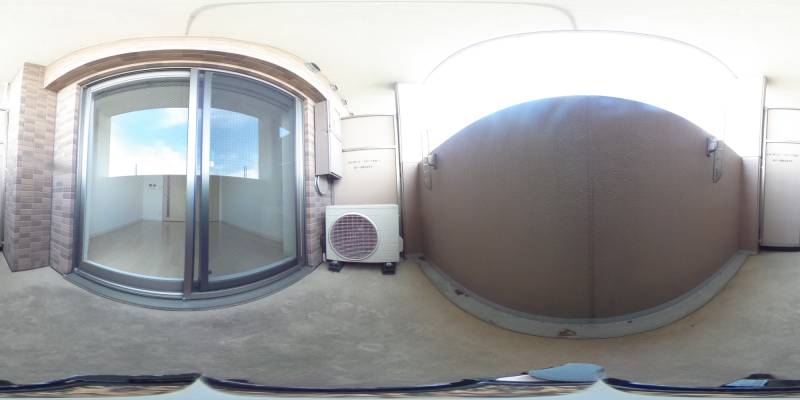 パノラマ画像バルコニー