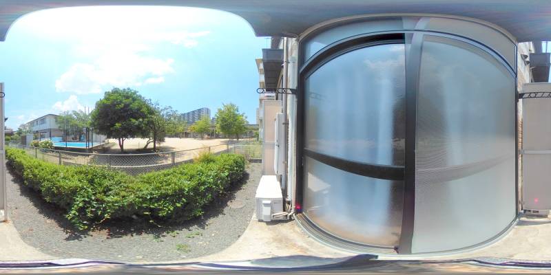 パノラマ画像バルコニー