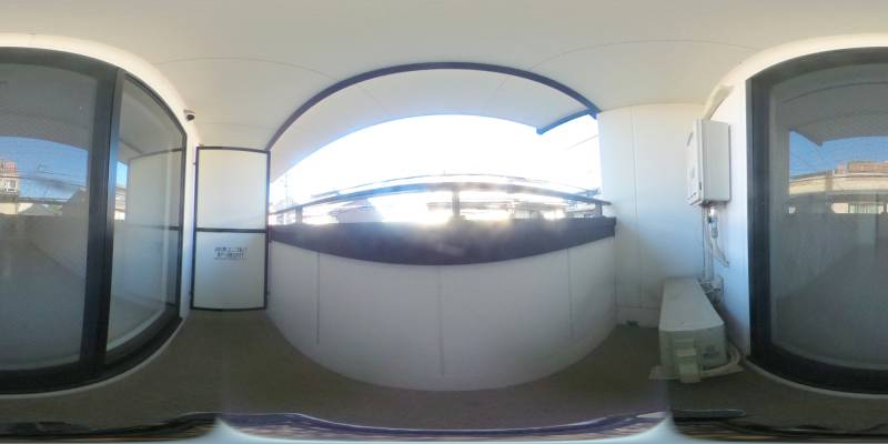 パノラマ画像バルコニー