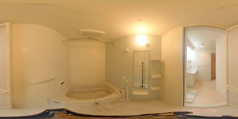 パノラマ画像バスルーム