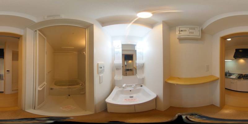 パノラマ画像洗面所