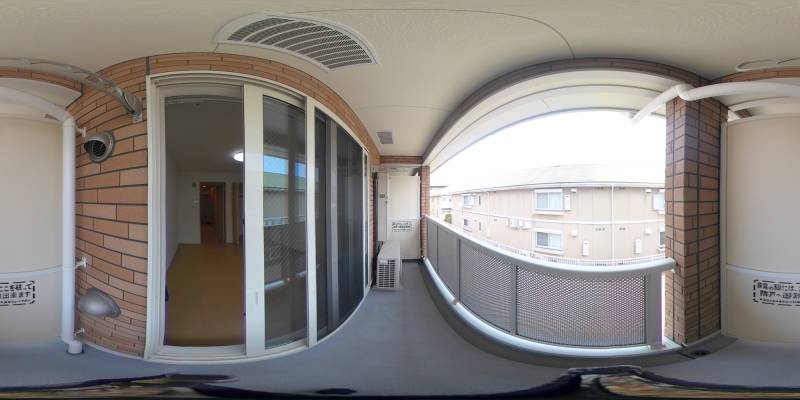 パノラマ画像バルコニー