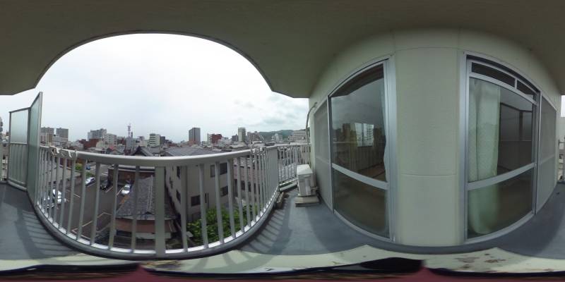 パノラマ画像バルコニー