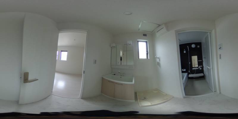 パノラマ画像洗面所