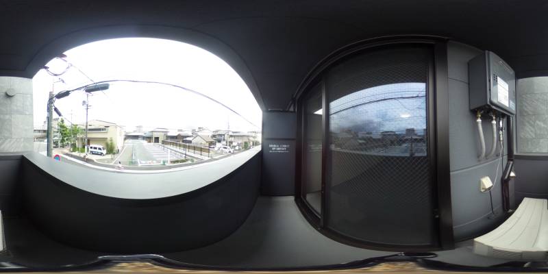 パノラマ画像バルコニー