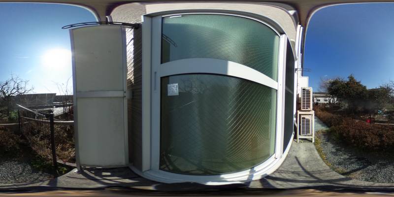 パノラマ画像バルコニー