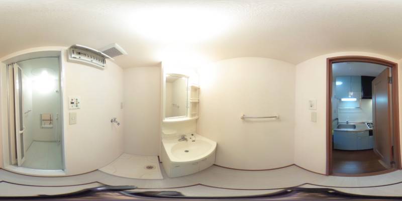 パノラマ画像洗面所