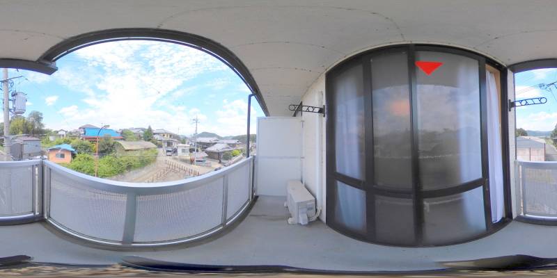 パノラマ画像バルコニー