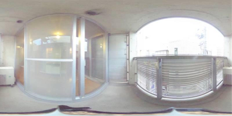 パノラマ画像バルコニー