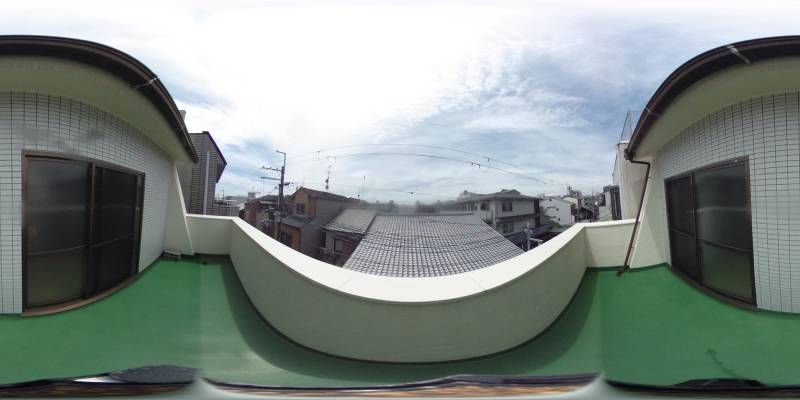 パノラマ画像バルコニー