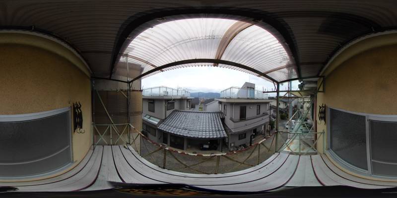 パノラマ画像バルコニー