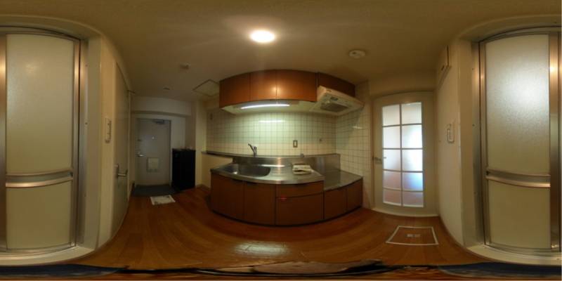 パノラマ画像キッチン