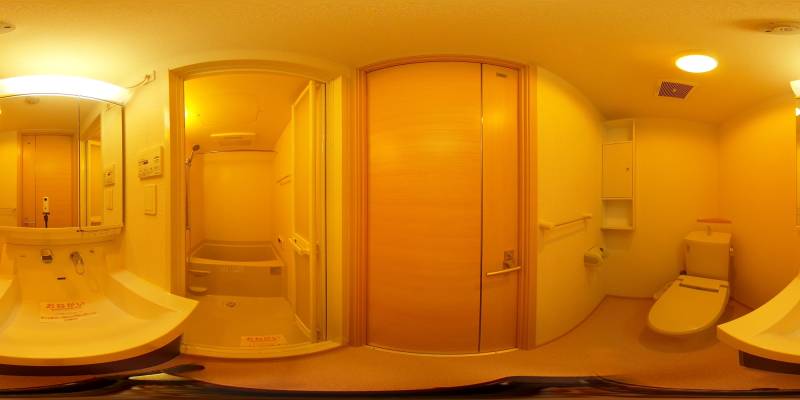 パノラマ画像洗面所